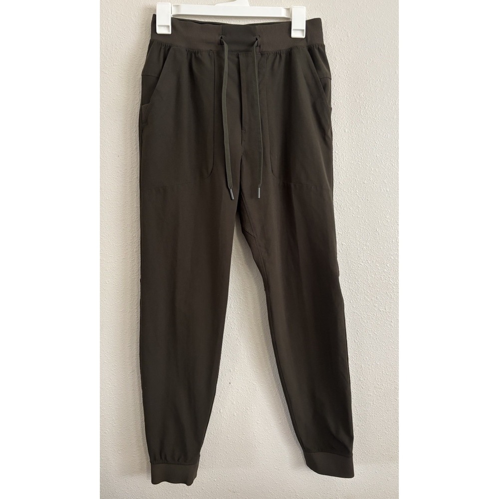 Lululemon ABC Jogger Warpstreme Men's Small Dark Olive Green Drawstring Pants